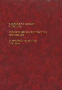 Swedish Share Certificates Before 1850 WEB